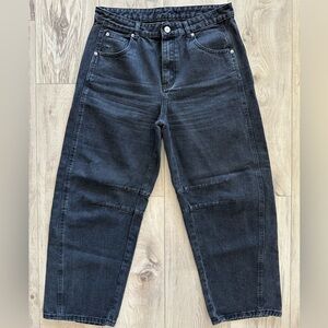 Women’s Black Barrel Leg Jeans